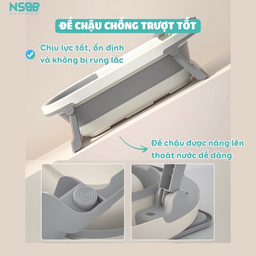 Chậu tắm Pakey có nhiệt kế P-CT03
