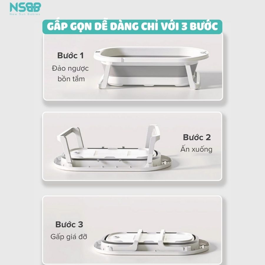 Chậu tắm Pakey có nhiệt kế P-CT03