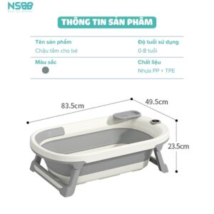 Chậu tắm Pakey có nhiệt kế P-CT03