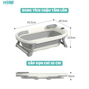 Chậu tắm Pakey có nhiệt kế P-CT03