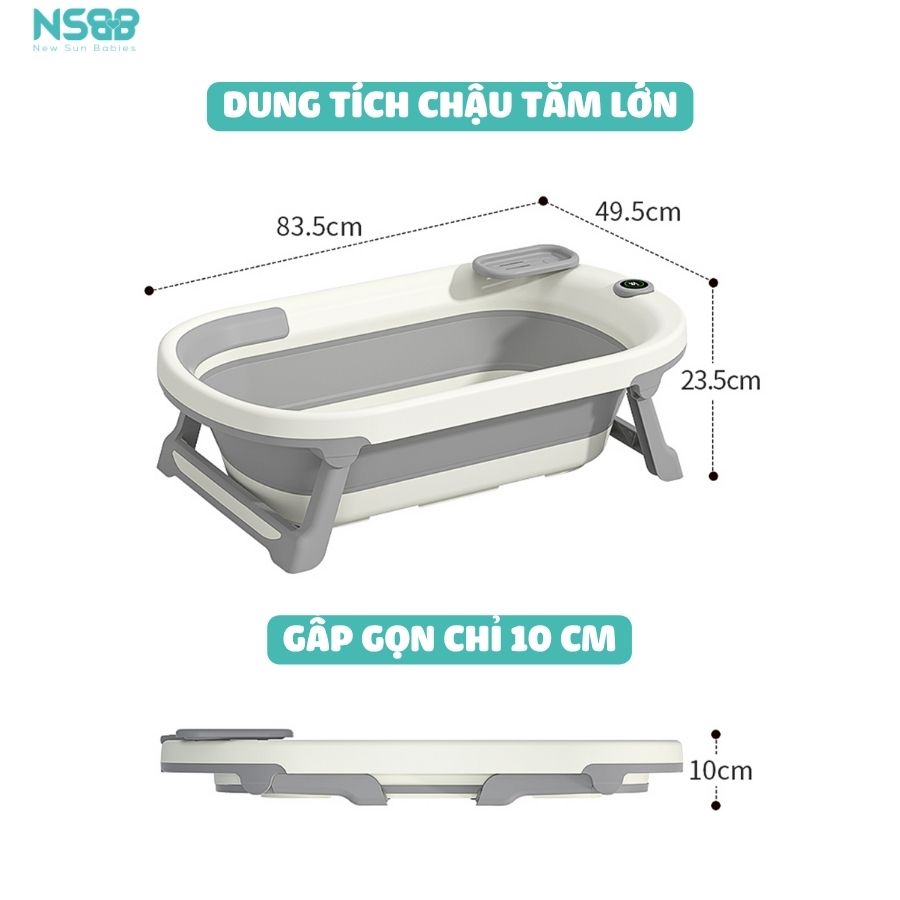 Chậu tắm Pakey có nhiệt kế P-CT03