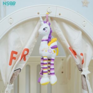 Đồ chơi treo nôi Happy Monkey THM278 kỳ lân trắng