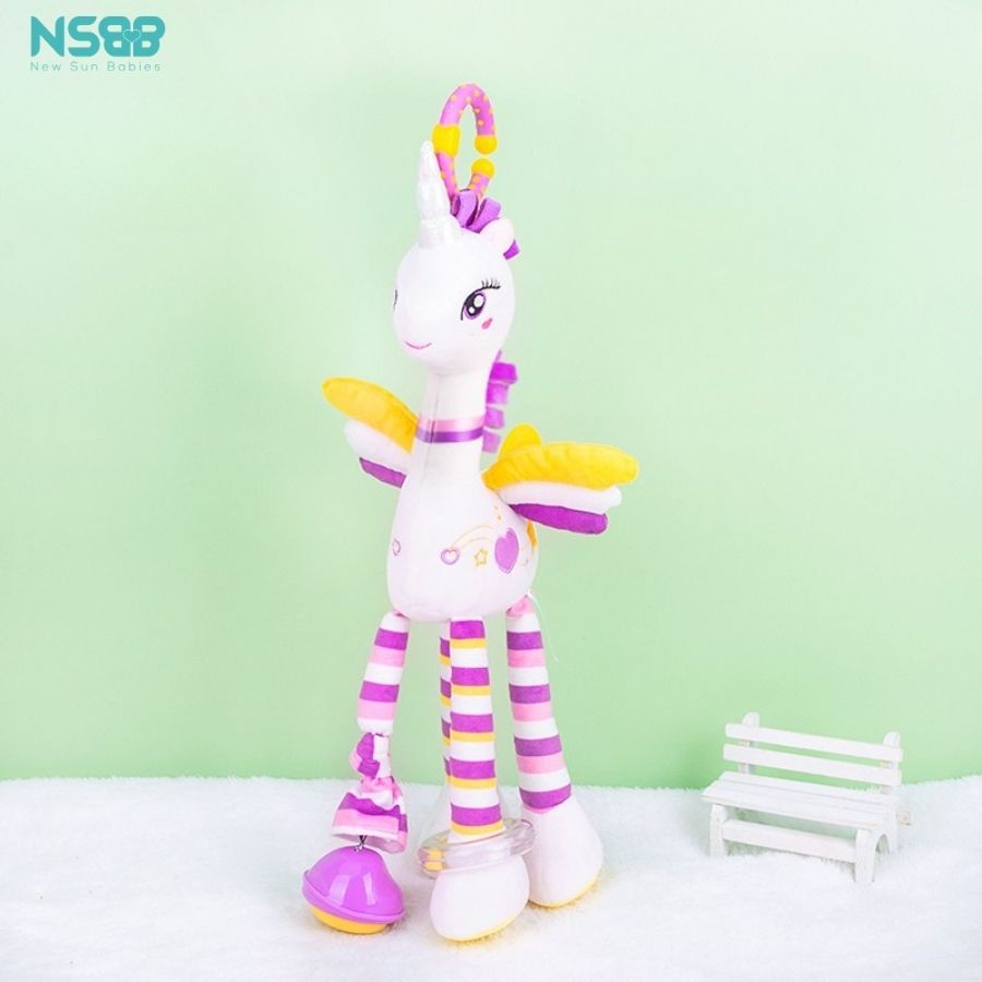 Đồ chơi treo nôi Happy Monkey THM278 kỳ lân trắng