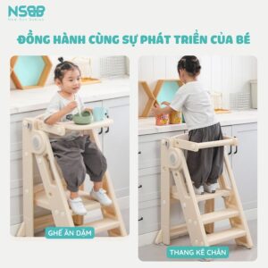 Ghế ăn dặm đa năng đứng bếp cho bé Pakey C003