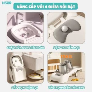 Ghế gội đầu cho bé Pakey P-GD02