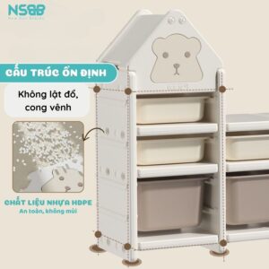 Kệ đồ chơi Pakey gấu E001