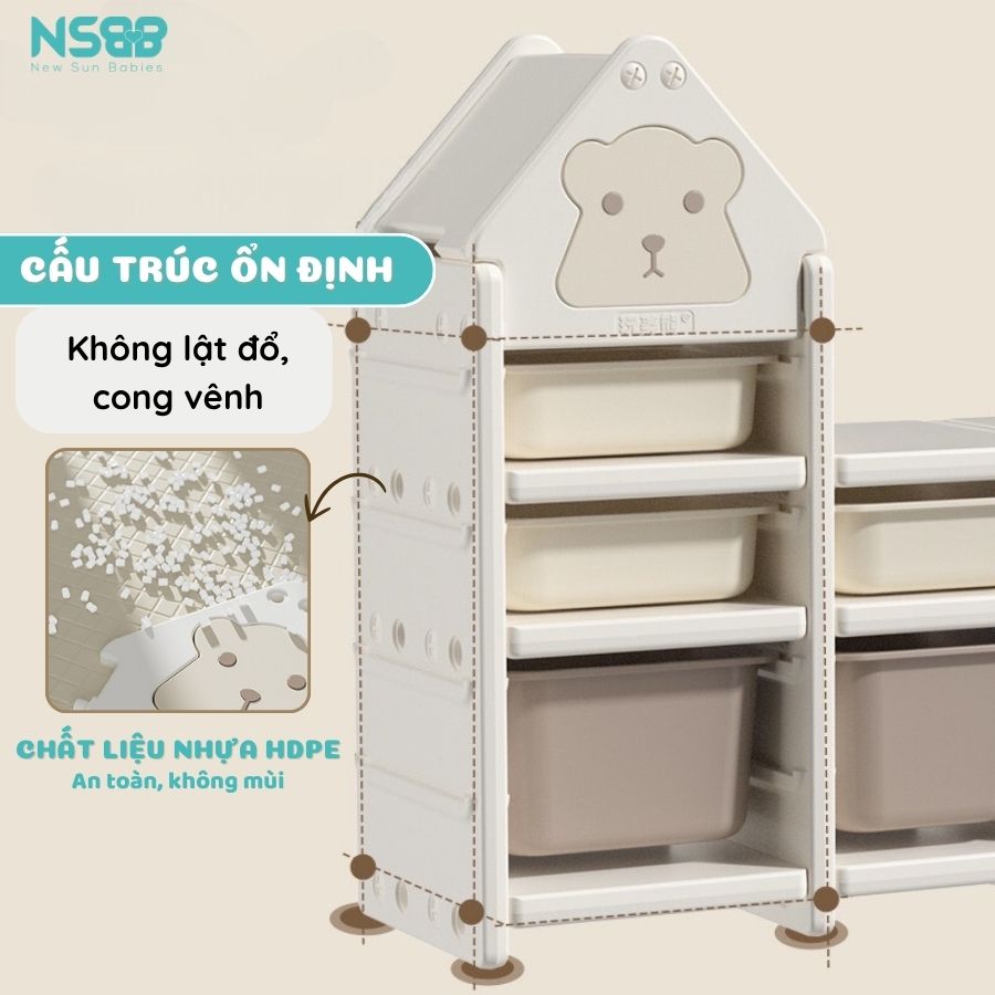 Kệ đồ chơi Pakey gấu E001