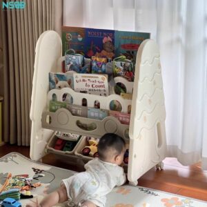 Kệ sách cho bé hình cây thông Pakey GS04