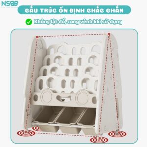 Kệ sách cho bé hình cây thông Pakey GS04