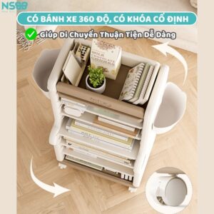 Kệ sách cho bé hình cá sấu Pakey GS05