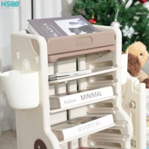 Kệ sách cho bé hình cá sấu Pakey GS05