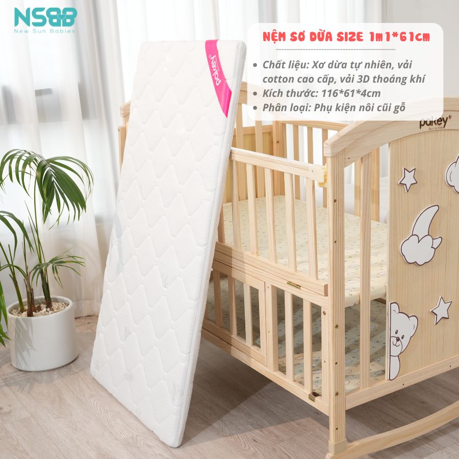 Nệm xơ dừa Pakey dày 4cm