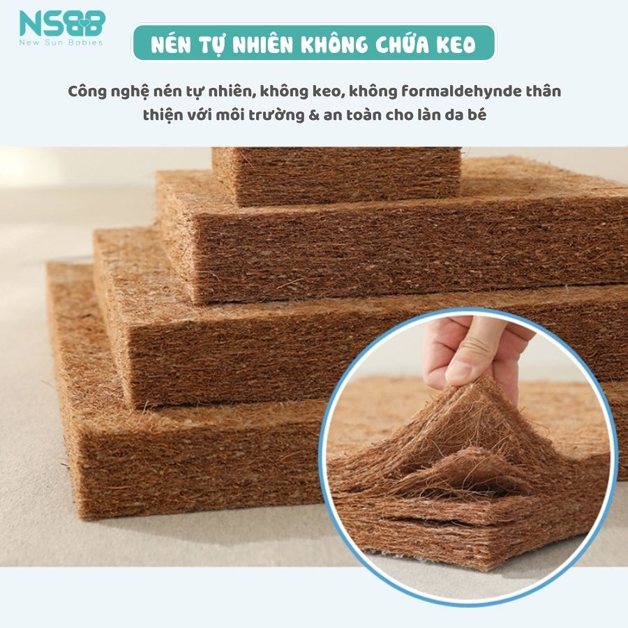 Nệm xơ dừa Pakey dày 4cm
