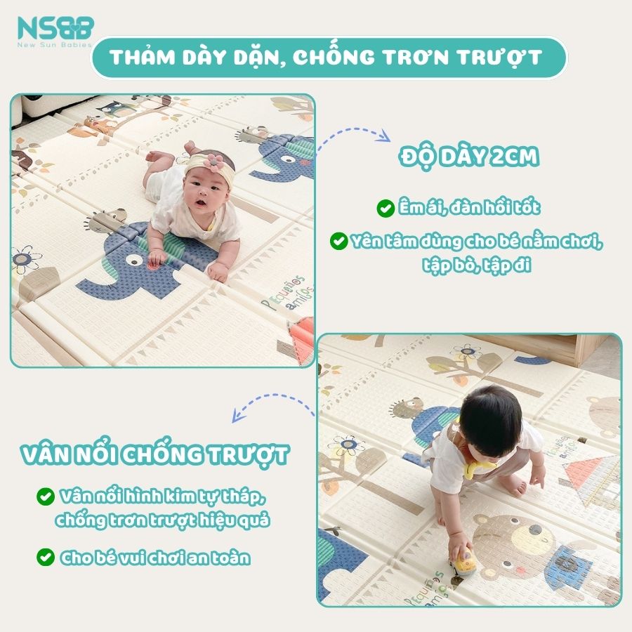 Thảm gập Pakey Premium XPE TH07, TH08, TH09, TH10