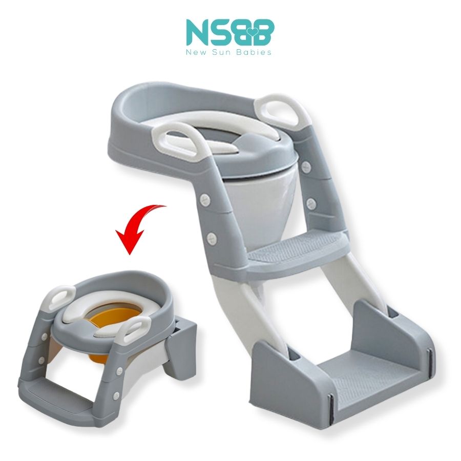 Nắp bồn cầu kèm thang cho bé Pakey P-PC04