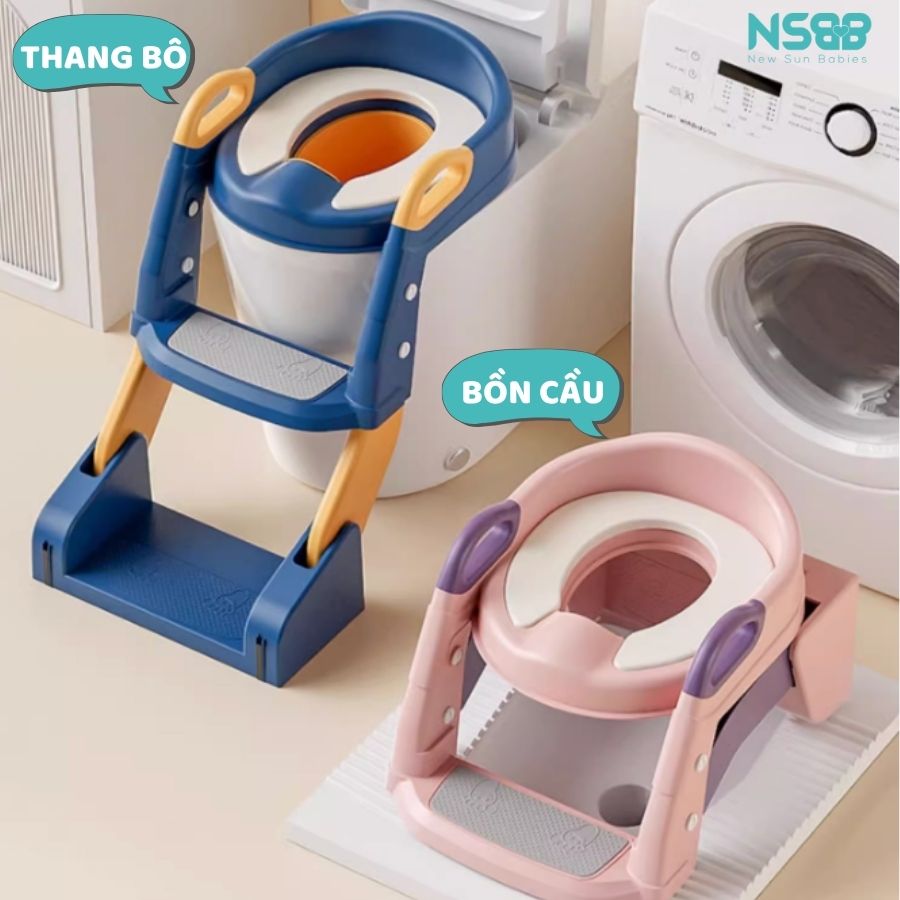 Nắp bồn cầu kèm thang cho bé Pakey P-PC04