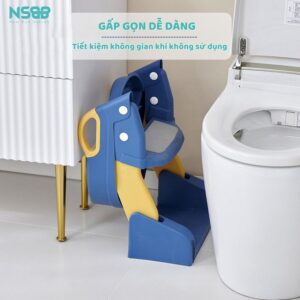 Nắp bồn cầu kèm thang cho bé Pakey P-PC04