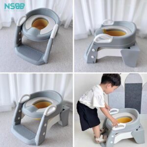 Nắp bồn cầu kèm thang cho bé Pakey P-PC04