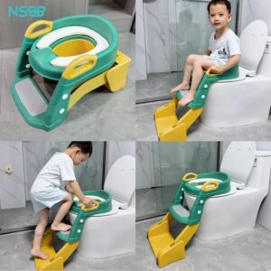 Nắp bồn cầu kèm thang cho bé Pakey P-PC04