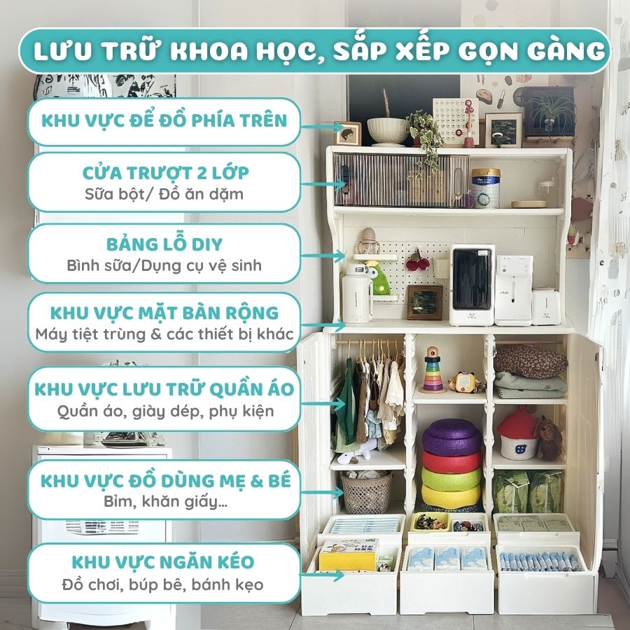 Tủ kệ đa năng Pakey E012