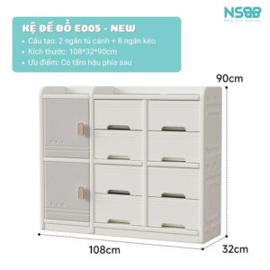Tủ kệ đa năng E005 – E006