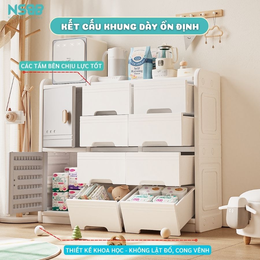 Tủ kệ đa năng E005 – E006