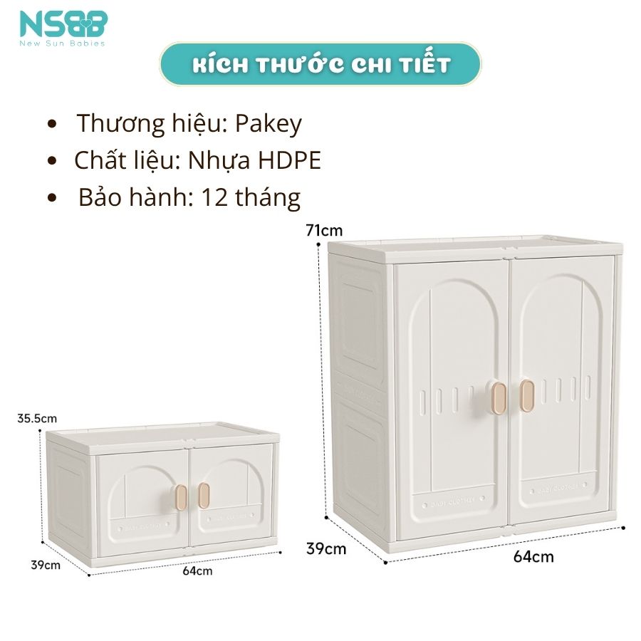 Tủ nhựa đựng đồ mini Pakey E007-E008