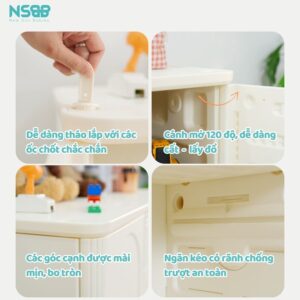 Tủ nhựa đựng đồ đa năng Pakey E009- E010