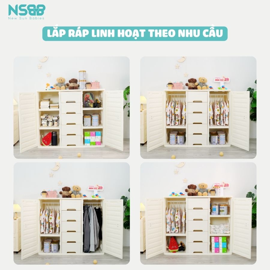 Tủ nhựa đựng đồ đa năng Pakey E009- E010