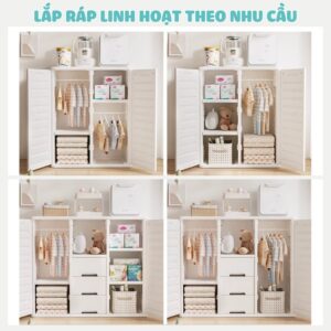 Tủ nhựa đựng đồ đa năng Pakey E009- E010