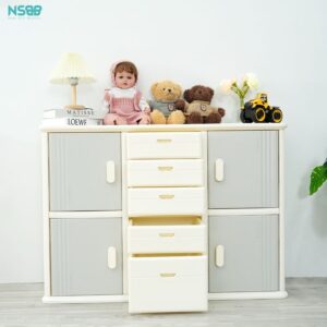 Tủ nhựa 5 ngăn 4 cánh Pakey E011