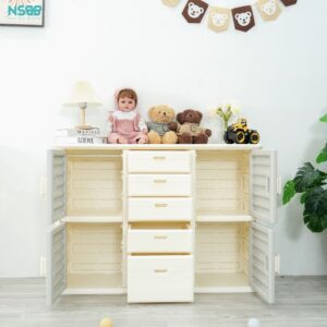 Tủ nhựa 5 ngăn 4 cánh Pakey E011