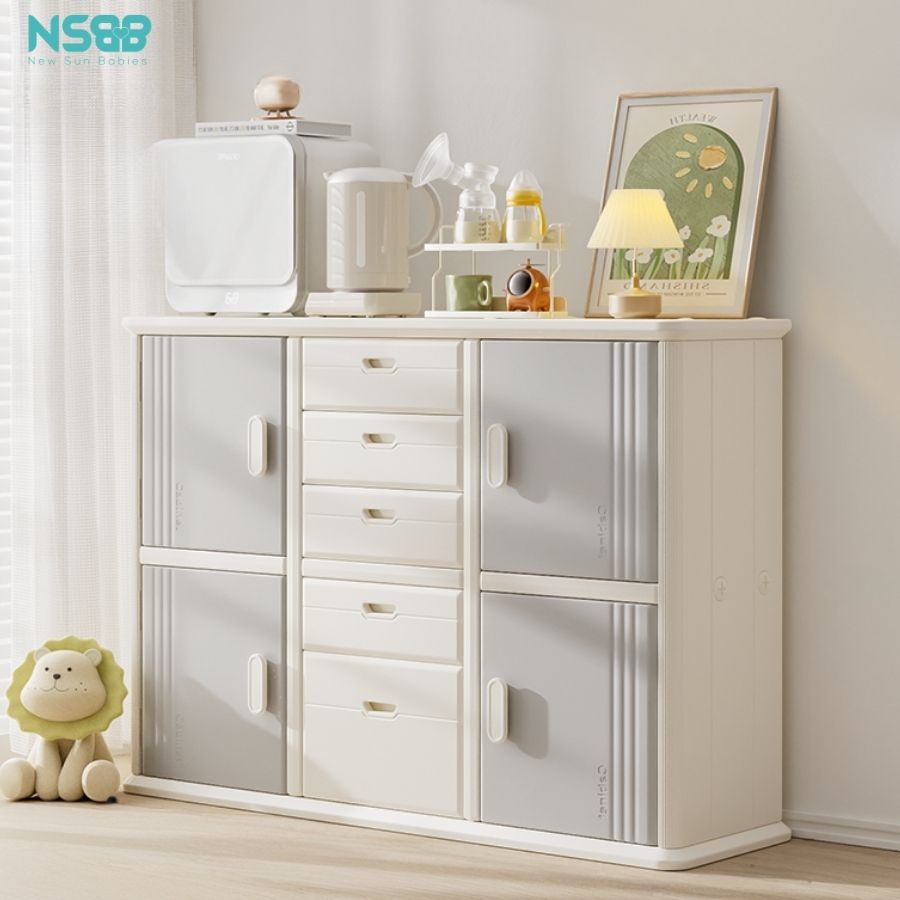 Tủ nhựa 5 ngăn 4 cánh Pakey E011