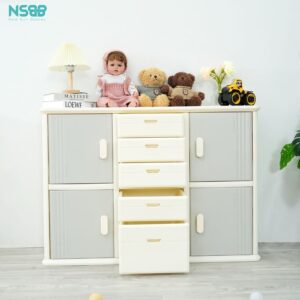 Tủ nhựa 5 ngăn 4 cánh Pakey E011