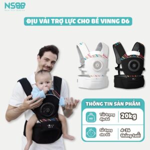 Địu vải Vinng D6 có ghế đa năng