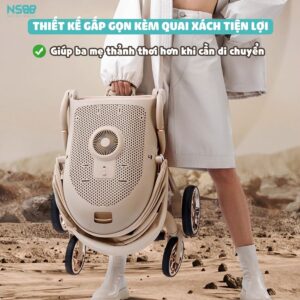 Xe đẩy gấp gọn 2 chiều Vinng Q11 cao cấp