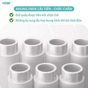 Quây bóng vải Pakey K3, K4 kèm cột bóng rổ