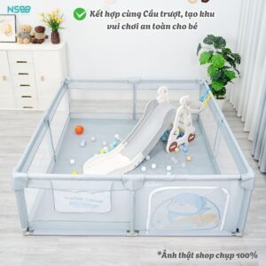 Quây bóng vải Pakey K3, K4 kèm cột bóng rổ